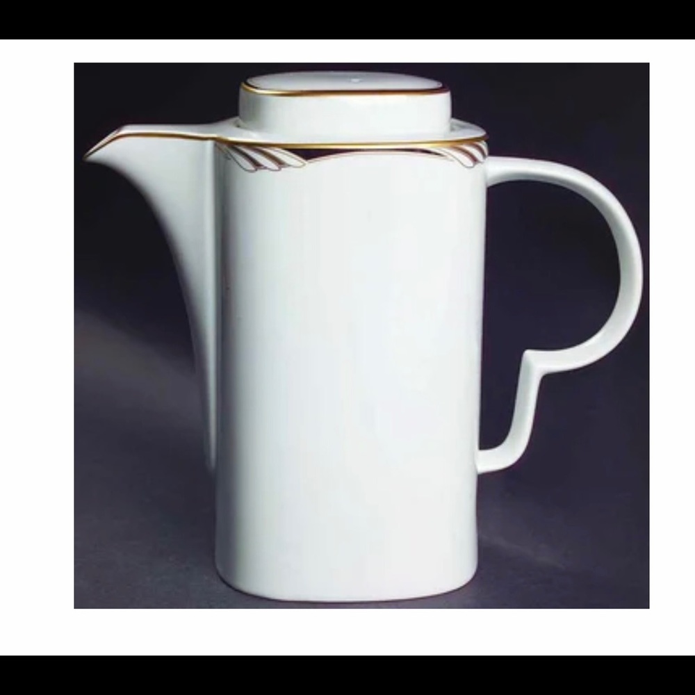 Mikasa Coffee Pot Omega White & Black